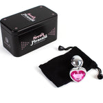 Secretplay - Plug Anal de Metal Fucsia Corazón Pequeño Tamaño 7 cm