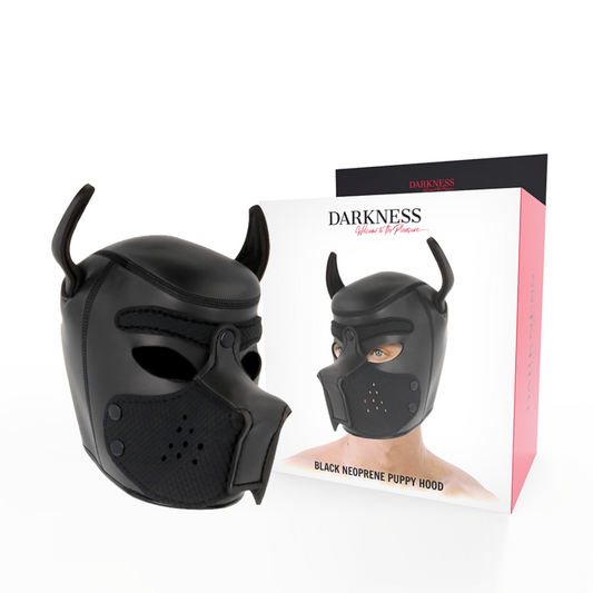 Darkness Mscara de Neoprene para Ces Com Focinho Removível M