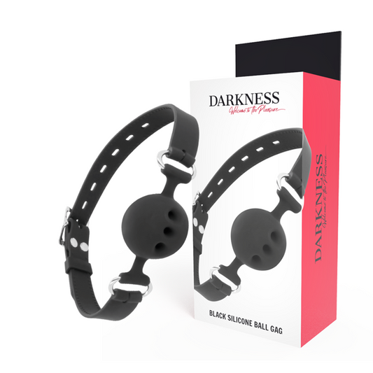 Darkness Mordaa de Silicone Respirvel Preta
