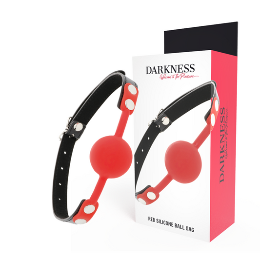 Darkness Mordaça de Silicone Vermelha