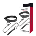 Darkness Collar Negro Con Cadena