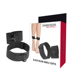 Darkness - Grilletes de tobillo de nailon negro
