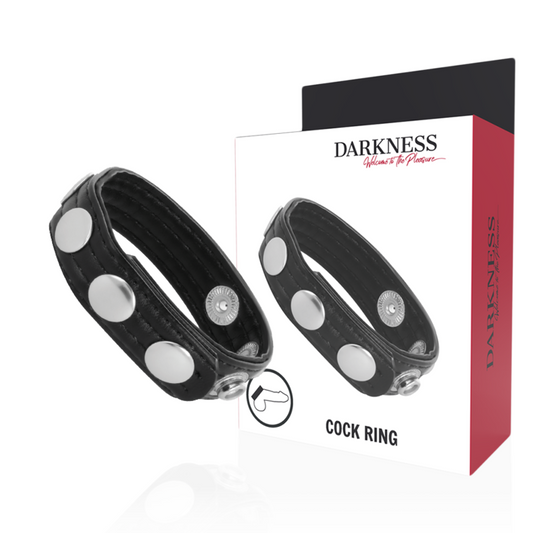 Darkness - Anel de Ereo de Couro