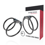 Darkness - Anillo Doble Flexible para Pene