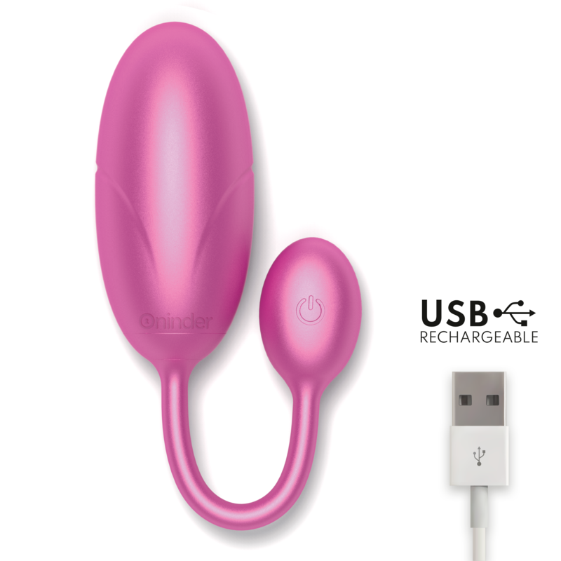 Oninder Ovo Vibrante Tóquio Rosa 7,5 X 3,2 Cm Aplicativo Gratuito