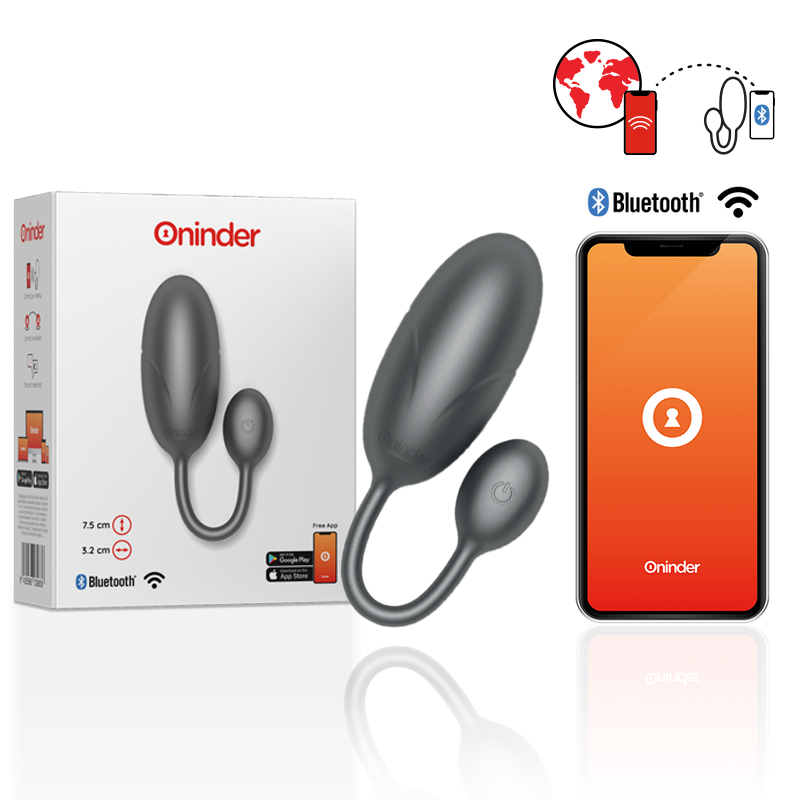 Oninder Huevo Vibrador Tokyo Negro 7,5 X 3,2 Cm Aplicación Gratuita