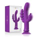 Intenso Vibrador de Silicona Casanova Triple Motor Conejo Morado