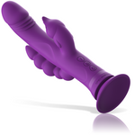 Intenso Vibrador de Silicona Casanova Triple Motor Conejo Morado