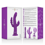 Intenso Vibrador de Silicona Casanova Triple Motor Conejo Morado