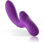 Intenso Vibrador Flexible Harry con Lengua Morada