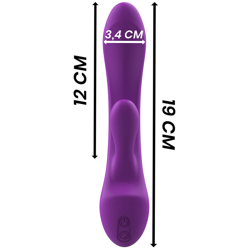 Intense Vibrador Luigi Coelho Silicone Líquido Roxo