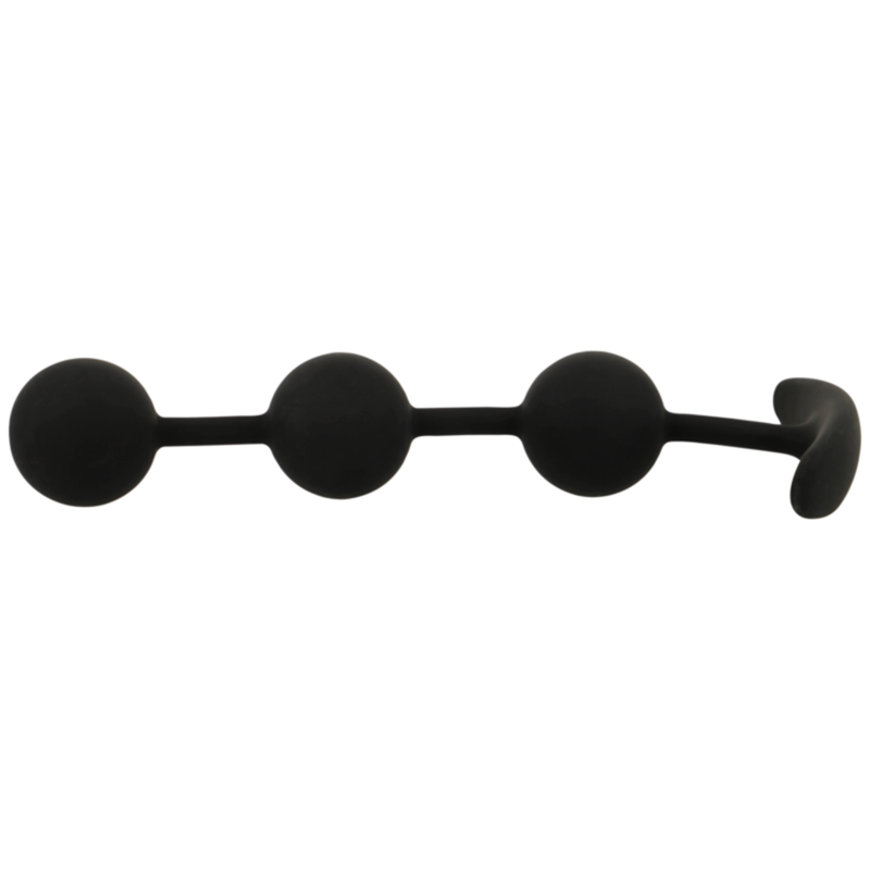 Black&Silver - Rosario Anal Harry 3 Esferas de Silicona 14 cm