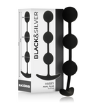 Black&Silver - Rosario Anal Harry 3 Esferas de Silicona 14 cm