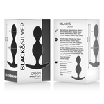 Black&Silver - Orson Plug Silicone 2 Ondas Anais 9 cm