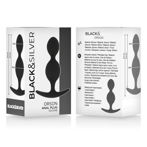 Black&Silver - Orson Plug Silicone 2 Ondas Anais 9 cm