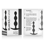 Black&Silver Corrente de Bola Anal Rupert 10 cm