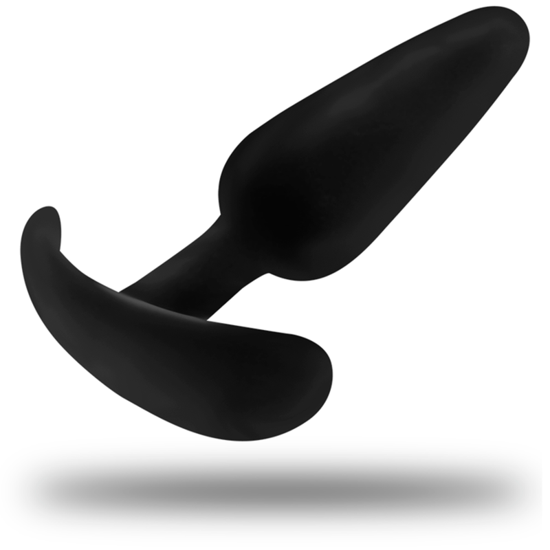 Black&Silver - Plug Anal de Silicone Kael com Cabo Médio