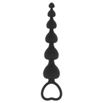 Black&Silver - Cadeia de Corações Anal Mila 18 cm