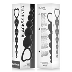 Black&Silver - Cadeia de Corações Anal Mila 18 cm