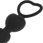 Black&Silver - Cadeia de Corações Anal Mila 18 cm