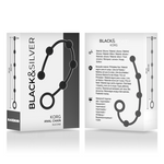 Black&Silver - Korg Anal Rosário Silicone Iniciação 21 cm