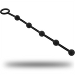 Black&Silver - Korg Anal Rosário Silicone Iniciação 21 cm