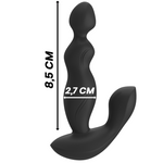 Black&Silver - Mando a Distancia de Silicona CoraPlug Anal