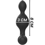 Black&Silver - Controle Remoto dePlug Anal de Silicone Tucker Pequeno