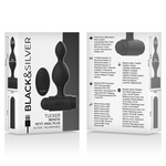 Black&Silver - Controle Remoto dePlug Anal de Silicone Tucker Pequeno