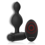 Black&Silver - Controle Remoto dePlug Anal de Silicone Tucker Pequeno