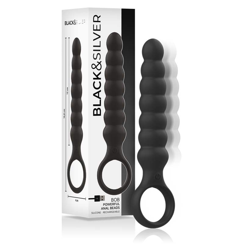 Black&Silver - Dilador Anal de Silicone Bob Poderoso