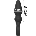 Black&Silver - Plugue Anal de Silicone Poderoso Ozzy