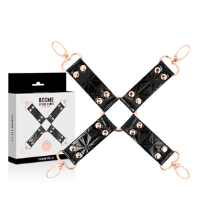 Begme - Black Edition Hog Tie de Couro Vegano