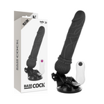 Basecock Vibrador de Control Remoto Realista Negro 19.5 Cm -o- 4 Cm