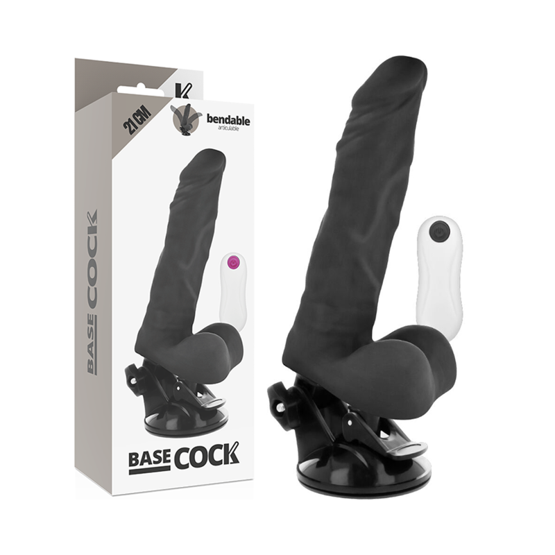 Basecock Vibrador Articulvel Controle Remoto Preto 21 Cm -o- 5 Cm