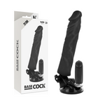 Basecock Mando a Distancia Vibrador Realista Negro 21 cm -o- 4 cm