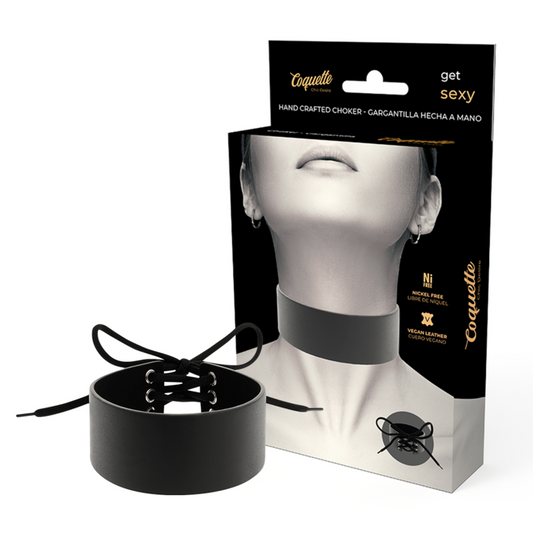 Coquette Chic Desire - Gargantilha de Couro Vegano