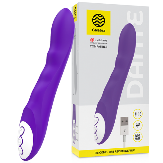 Galatea Vibrador Dante Lila Compatible con la Tecnología Watchme Wireless