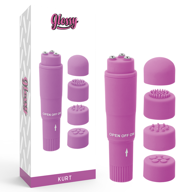 Glossy - Masajeador de Bolsillo Kurt Morado