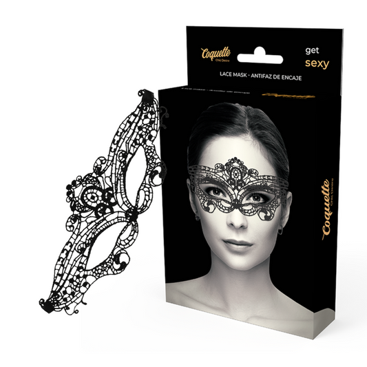 Coquette Chic Desire - Mscara de Renda Preta Fina