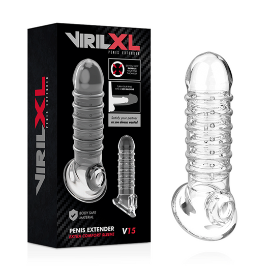 VirilXL - Extensão Do Pénis e Bainha V15 Transparente