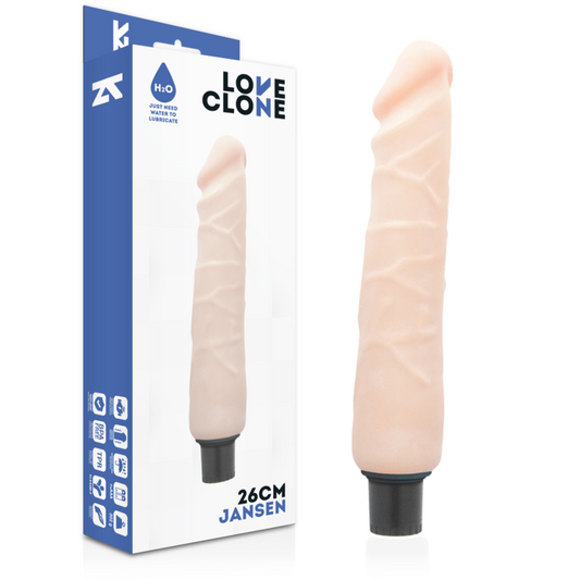 Loveclone Vibrador Auto Lubrificante Jansen 26 Cm -o- 4.2 Cm