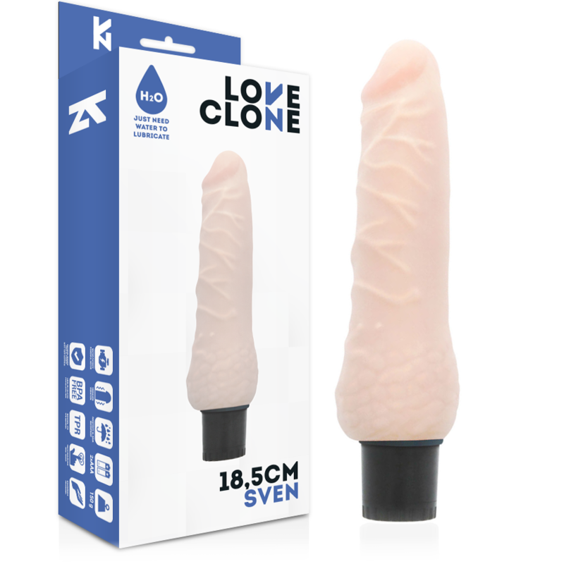 Loveclone Vibrador Auto Lubrificante Sven 18.5 Cm -o- 3.3 Cm