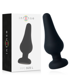 Intense - Tapón Anal Pipo L Silicona Negro 13 cm