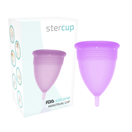 Stercup - Copa Menstrual de Silicona FDA Lila - Talla L