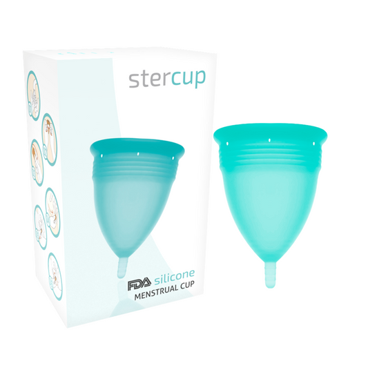 Stercup - Copo Menstrual de Silicone Fda Aquamarine - Tamanho S