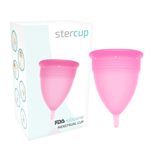 Stercup - Copa Menstrual de Silicona FDA Rosa - Talla L