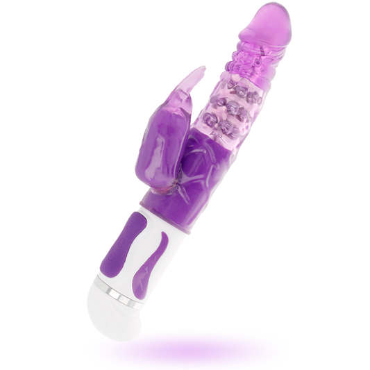 Intenso Vibrador Rotador Guppy Lila