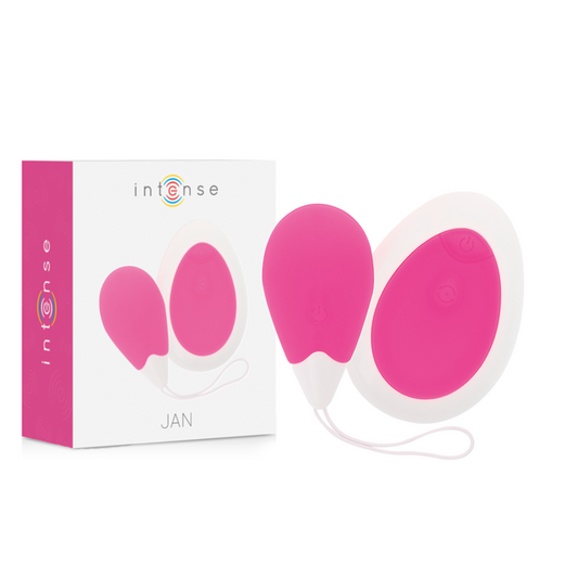 Vibrador con control remoto Intense Jan Egg de color rosa