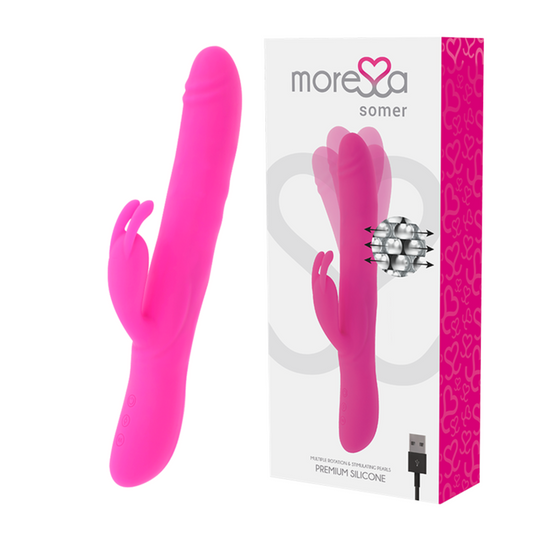 Vibrador Premium Moressa Somer con Rotación Múltiple